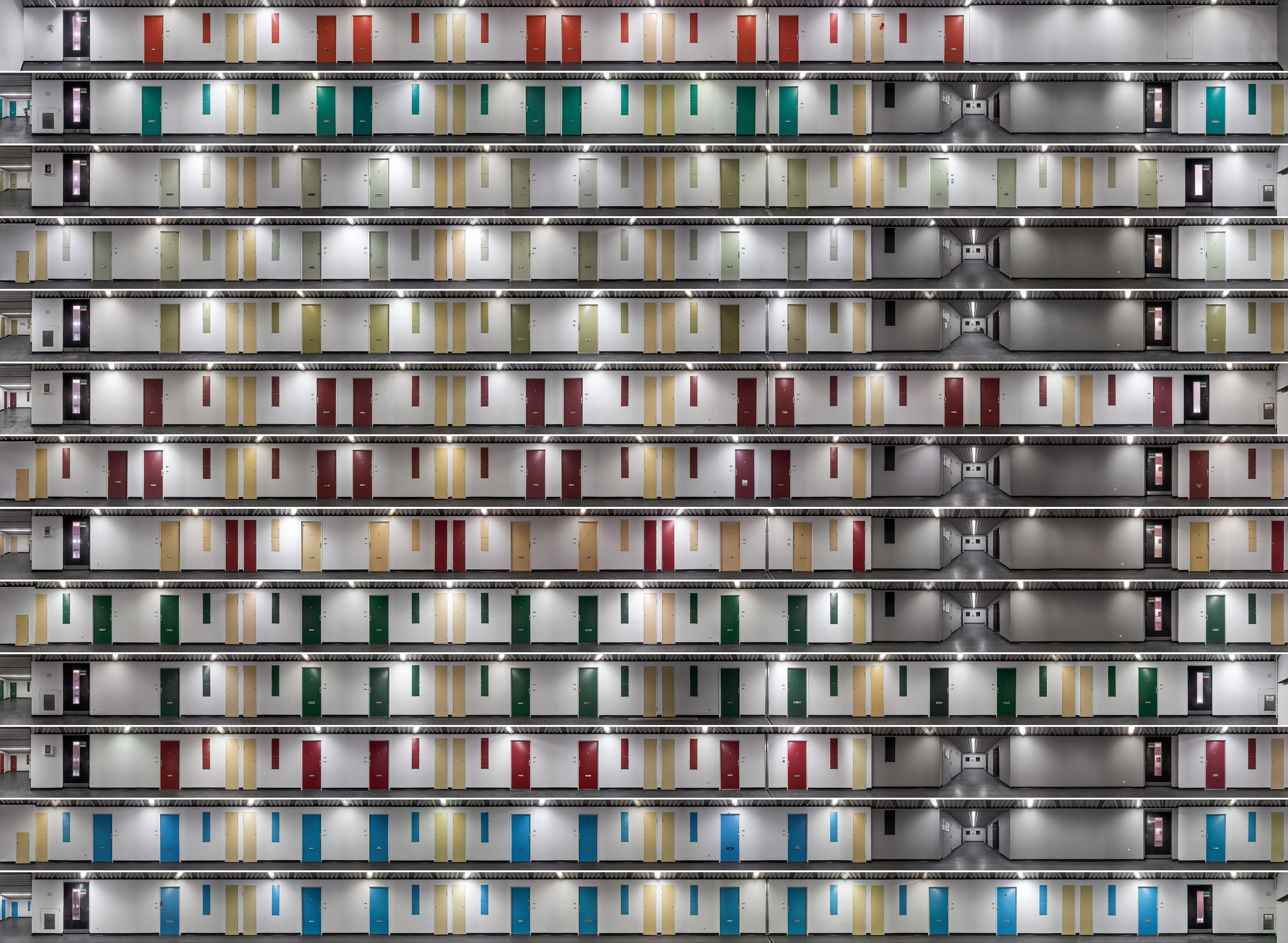 komposition mit zehn farben #1, 2014,160 x 215 cm,diptychon